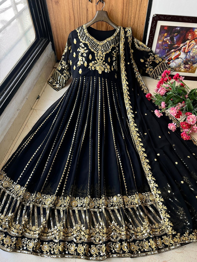 Beautiful long black gown