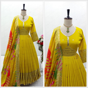 Pure chinnon silk gown