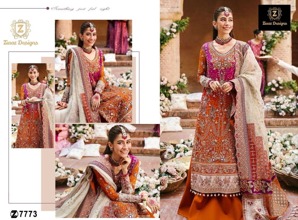 Ziaaz designs beautiful unstiched