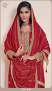Kuleesh sangeet heavy embroidery chinon
