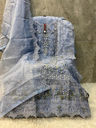 Heavy organza with hand work