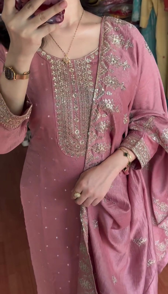 Beautiful pink modest set