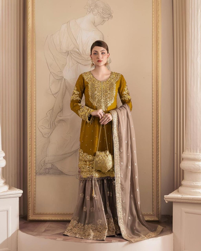 beautiful Designer Suit on Faux Georgette febric with pearl