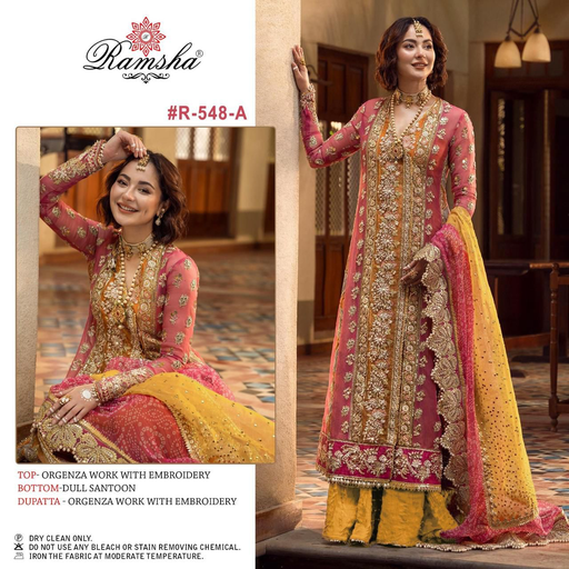 Organza embroidery pakistani