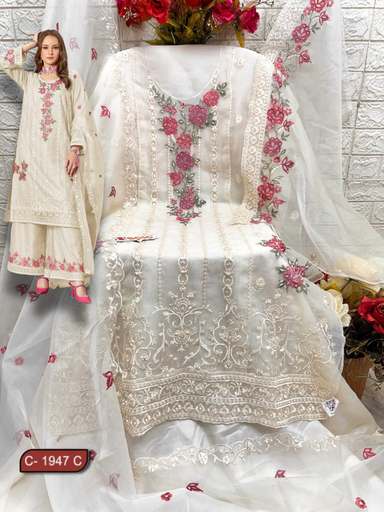 Fepic rosemeen organza embroidery 