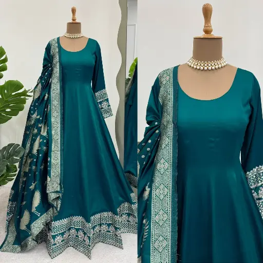 Flared Gown thread with sequence