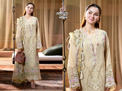 Pure cotton heavy embroidery 
